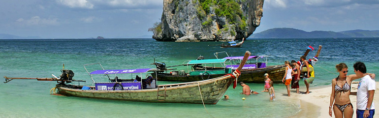 Krabi 4 Island by long tail boat (half day)