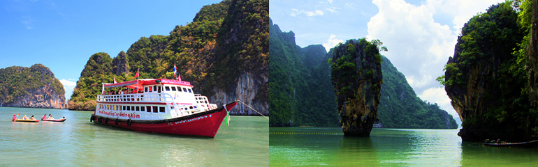 Phang Nga Bay + James Bond +Canoeing by Big Boat